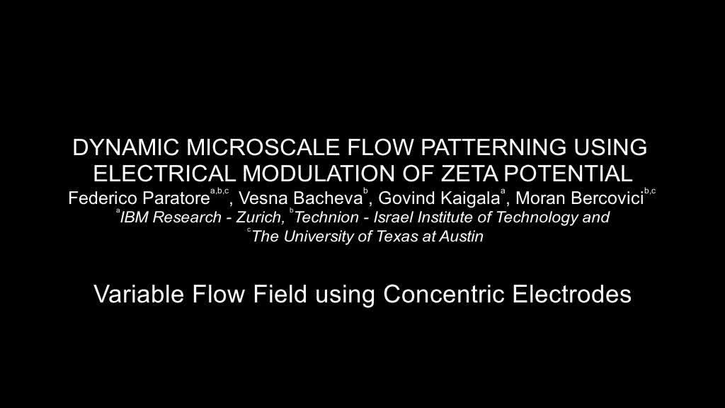 Dynamic Microscale Flow Patterning Using Electrical Modulation Of